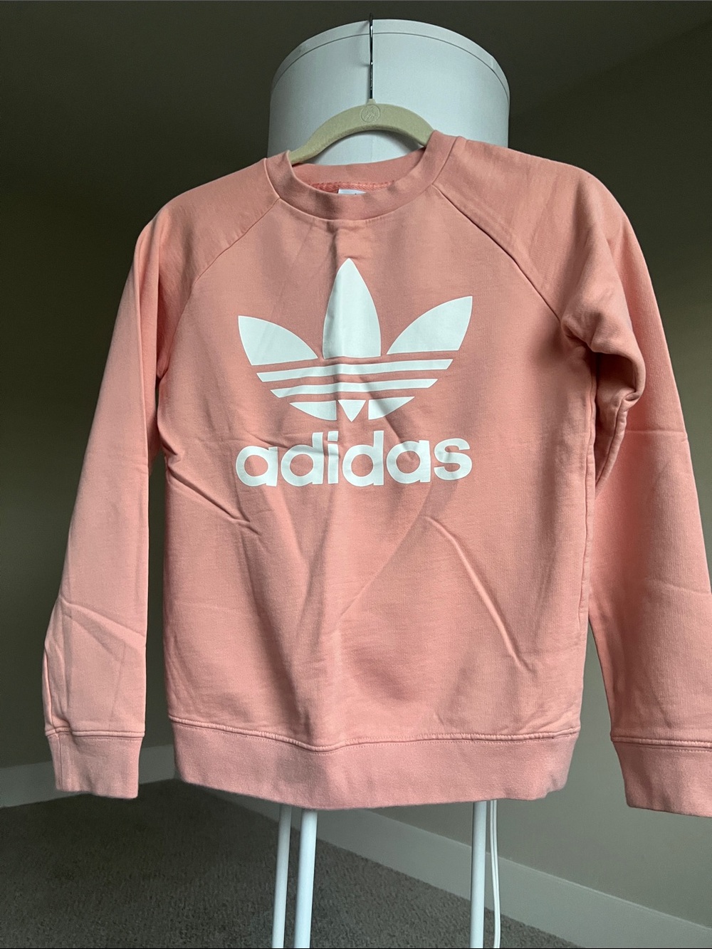 adidas Pink Trefoil Crewneck Sweatshirt